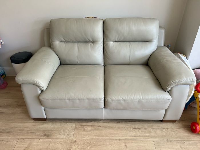 Full Italian leather - two seater sofa.