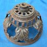 Very decorative cast iron oil lamp globe holder Image 4