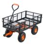 Garden Dump Cart Heavy-duty Metal Yard Carts and Wagons 400 lbs Loading Image 6