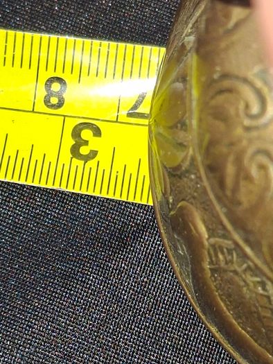 Antique Solid Brass Altar Bell Embossed Christian four traditional symbols of the Evangelists