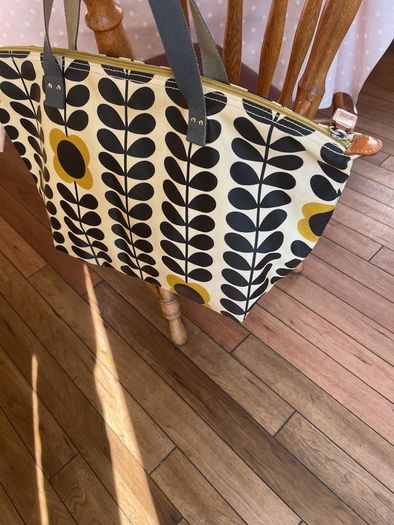 Orla Kiely Matte laminated cotton or oilcloth Tote/shopper bag