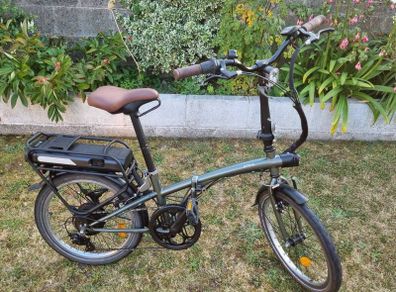 btwin electric  folding bike
