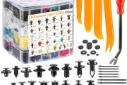 1240PCS Car Bumper Retainer Clips Plastic Rivets Fasteners Tailgate Handle Rod Clip Door Trim Panel Fender Clips Auto Push Pin Rivets Set