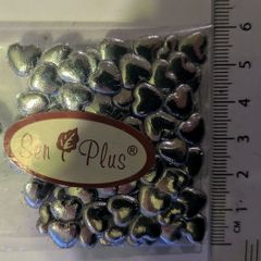Sen Plus silver heart embellishments - craft supplies