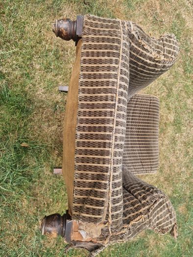 Traditional Scroll-Arm Armchair, Restoration Project
