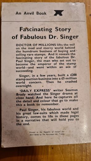 Doctor Of Millions. By Seamus Brady. Published By Anvil Books Tralee Cokerry.
