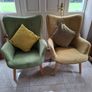Fabric armchairs x 2 Image 2