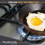 Pre-Seasoned Cast Iron Skillet Frying Pans Oven Safe Cookware for Indoor & Outdoor Use - Grill, StoveTop Image 4