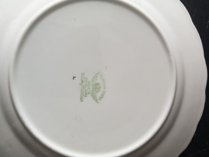 Vintage Plant Tuscan China Side  Plate