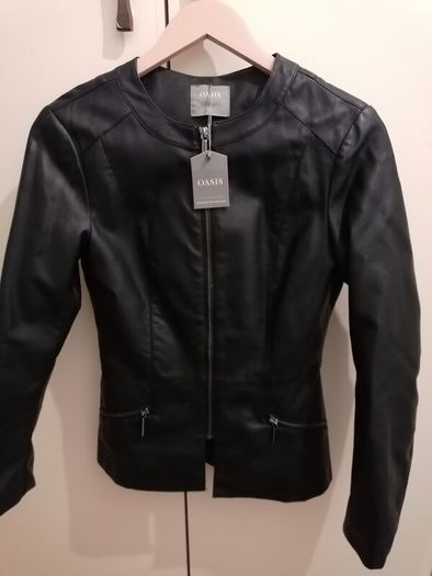 Oasis Leather look jacket