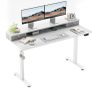 Height-Adjustable Desk with Double Drawers, Electric Height-Adjustable Desk Image 8