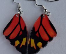 Monarch Butterfly Wing Earrings