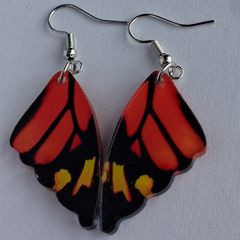 Monarch Butterfly Wing Earrings