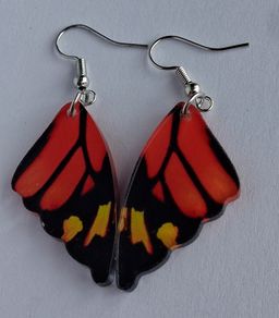 Monarch Butterfly Wing Earrings