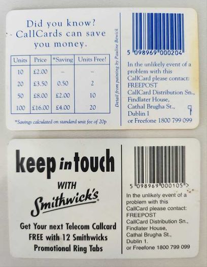 Telecom Eireann call cards