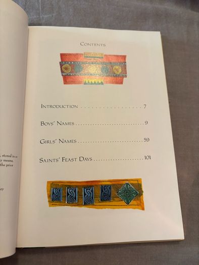 Brand New Vintage Irish Names Book