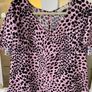 NEW Rowen Avenue Carraig Donn pink leopard print top animal print, Size Medium BNWT Image 4