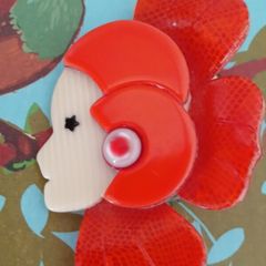 Lea Stein Corolle Brooch
