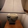 Vintage Ceramic Table Lamps with Cherry Blossom and Butterfly Pattern Image 2