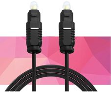 2m Toslink Optical Cable Surround Sound Fibre Optic Digital Audio S/PDIF SDIF