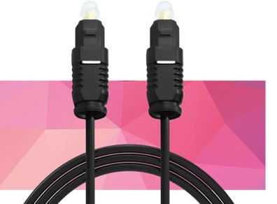 2m Toslink Optical Cable Surround Sound Fibre Optic Digital Audio S/PDIF SDIF
