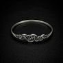 Vintage 925 Sterling Silver Kit Heath Designer Celtic Knot Bangle Image 10