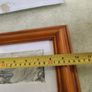 Framed miniature watercolor winter storm from Bray promenade Ireland Co Wicklow. signed Image 5