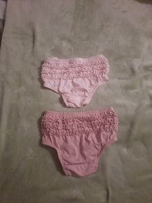 baby girl pink frilly pants