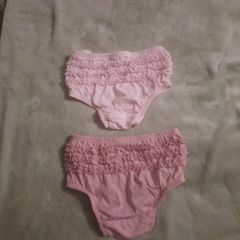baby girl pink frilly pants