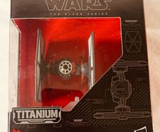 Star Wars The Black Series Titanium Series First Order Special Forces TIE Fighter.
