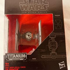 Star Wars The Black Series Titanium Series First Order Special Forces TIE Fighter.
