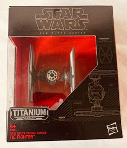 Star Wars The Black Series Titanium Series First Order Special Forces TIE Fighter.
