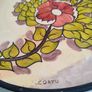 Lovely large still life Greek hinging plate from Corfu hand painted. Image 3
