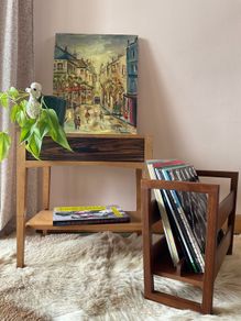 Mid century modern danish side table end table