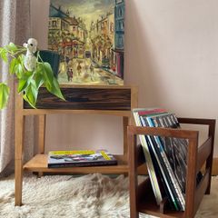 Mid century modern danish side table end table