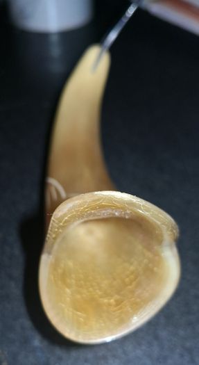 Vintage handmade horn fish