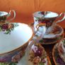 Four Good Royal Albert "Old Country Roses" Trio's Image 3