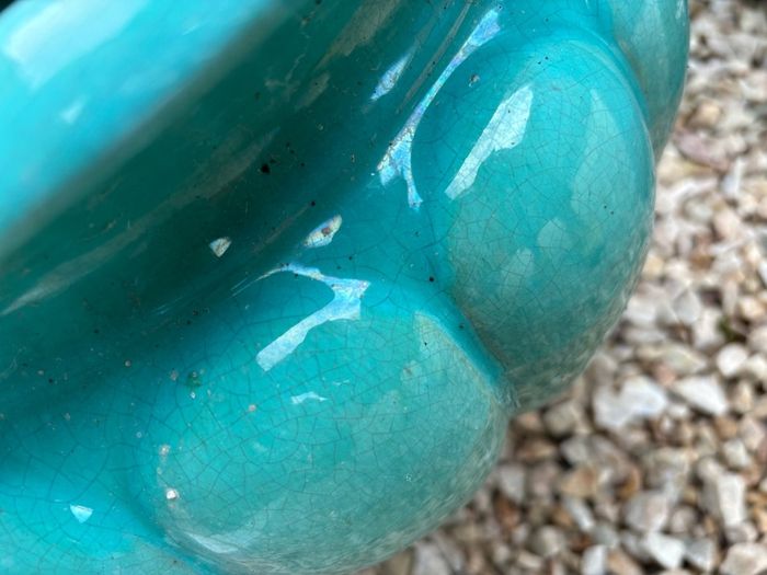 Vintage Glazed Terracotta Planter