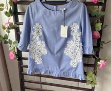 top short sleeve  Lenny b short sleeve T1 button back top