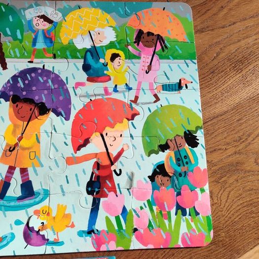 Usborne Book and Jigsaw Colours 25 Pieces Excellent Condition