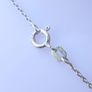 Sterling Silver Princess Cubic Zirconia Solitaire Pendant Necklace (L18" - 2,56g) Image 8
