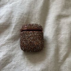 AirPod 2nd gen case with pink gems / rhinestones