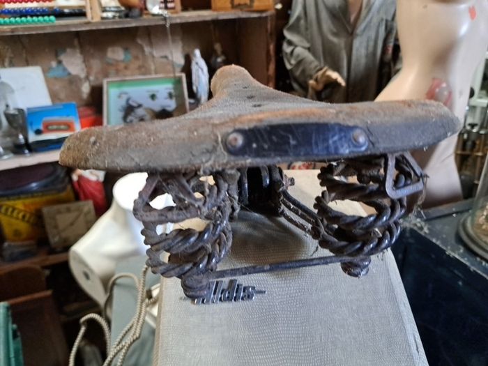 Antique Leather Bicycle Seat