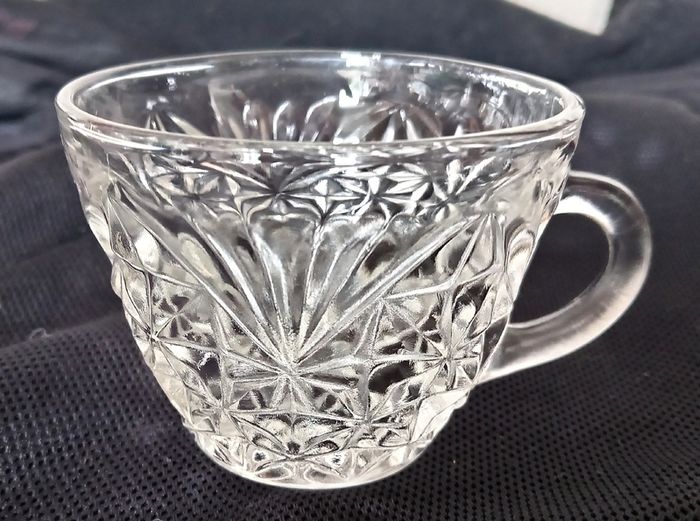 Vintage Glass Punch Bowl Set