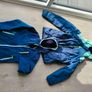 Tribord kids 3-in-1 waterproof jacket with fleece - blue and mint 12 yrs Image 4