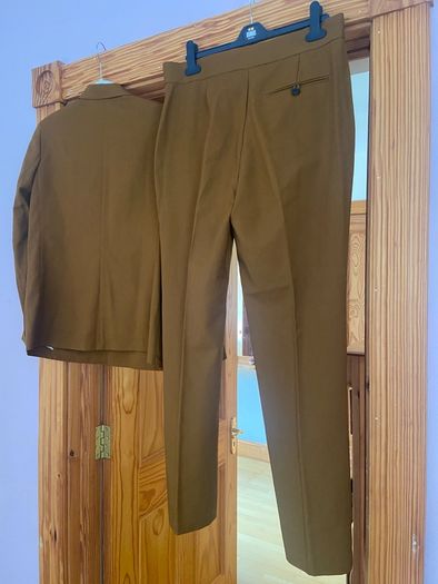 Comptoir Des Cotonnoirs Warm Camel Dry Wool Blazer & Trousers Suit
