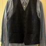 Tweed herringbone blazer and waistcoat sz m Image 6