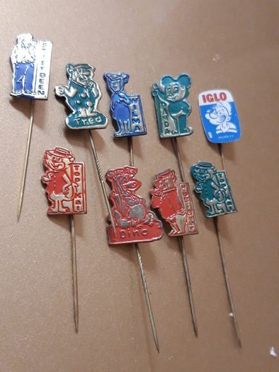 Vintage Lapel Pins  X 9. ( 1960s )
