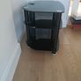 Black Glass TV Stand Image 3