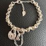 Silver Plated Lock and Key Bracelet Image 3